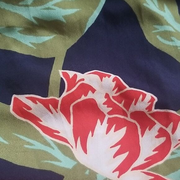 EC ISANI FOR TARGET TIE BEHIND THE NECK KEYHOLE IN BACK FLORAL HALTER DRESS SZ.M - Picture 3 of 6